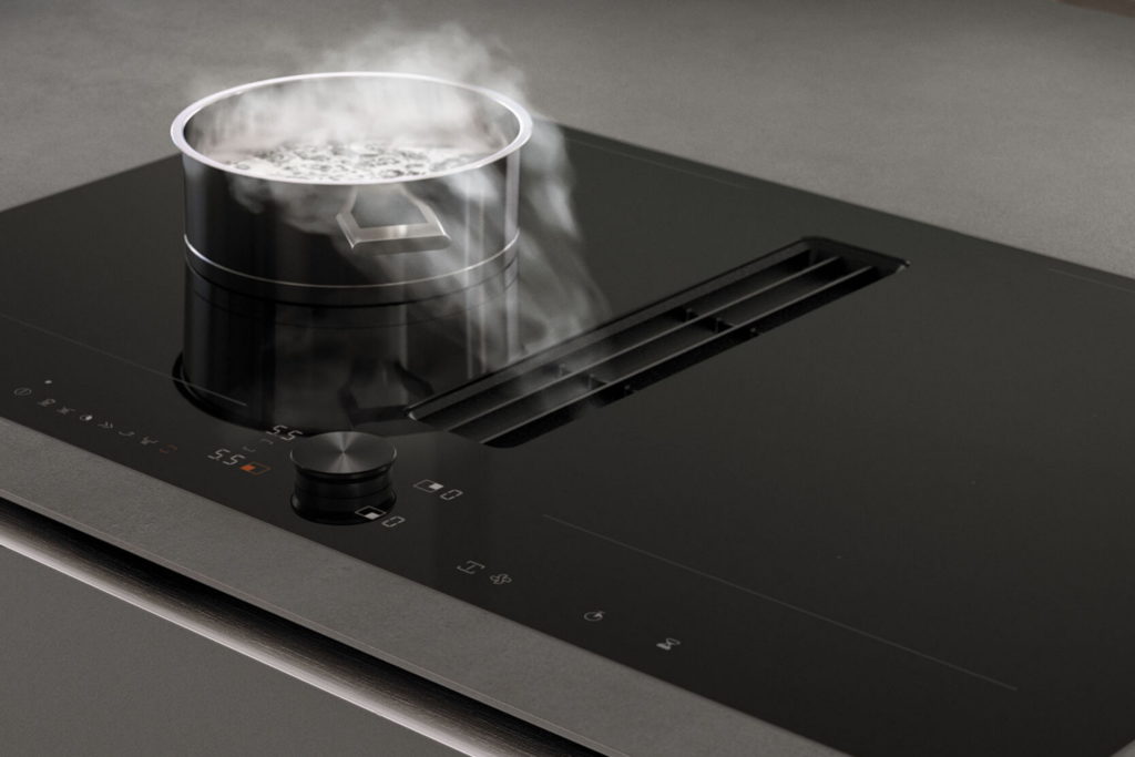 plaque de cuisson avec hotte intégrée gaggenau mwmw